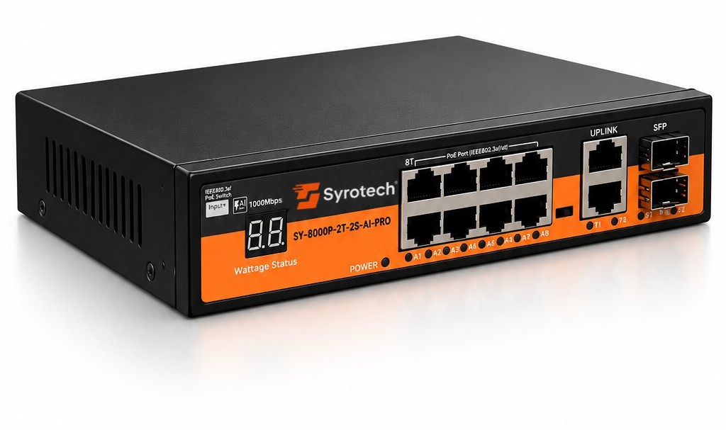 Syrotech SY-8000P-2T-2S-AI-PRO PoE switch